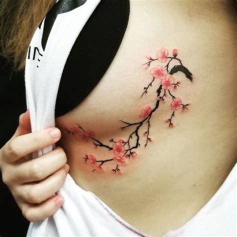 feminine underbreast tattoo|24 Elegant Under Breast Tattoo Ideas for Women